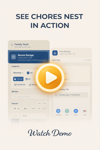 Chores Nest app demo thumbnail